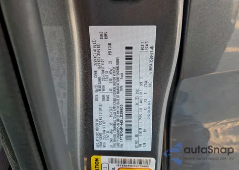 2025 Ford Ranger Xl from USA, damaged, VIN 1FTER4PH4SLE29805